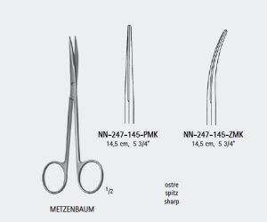 Nożyczki preparacyjne Metzenbaum