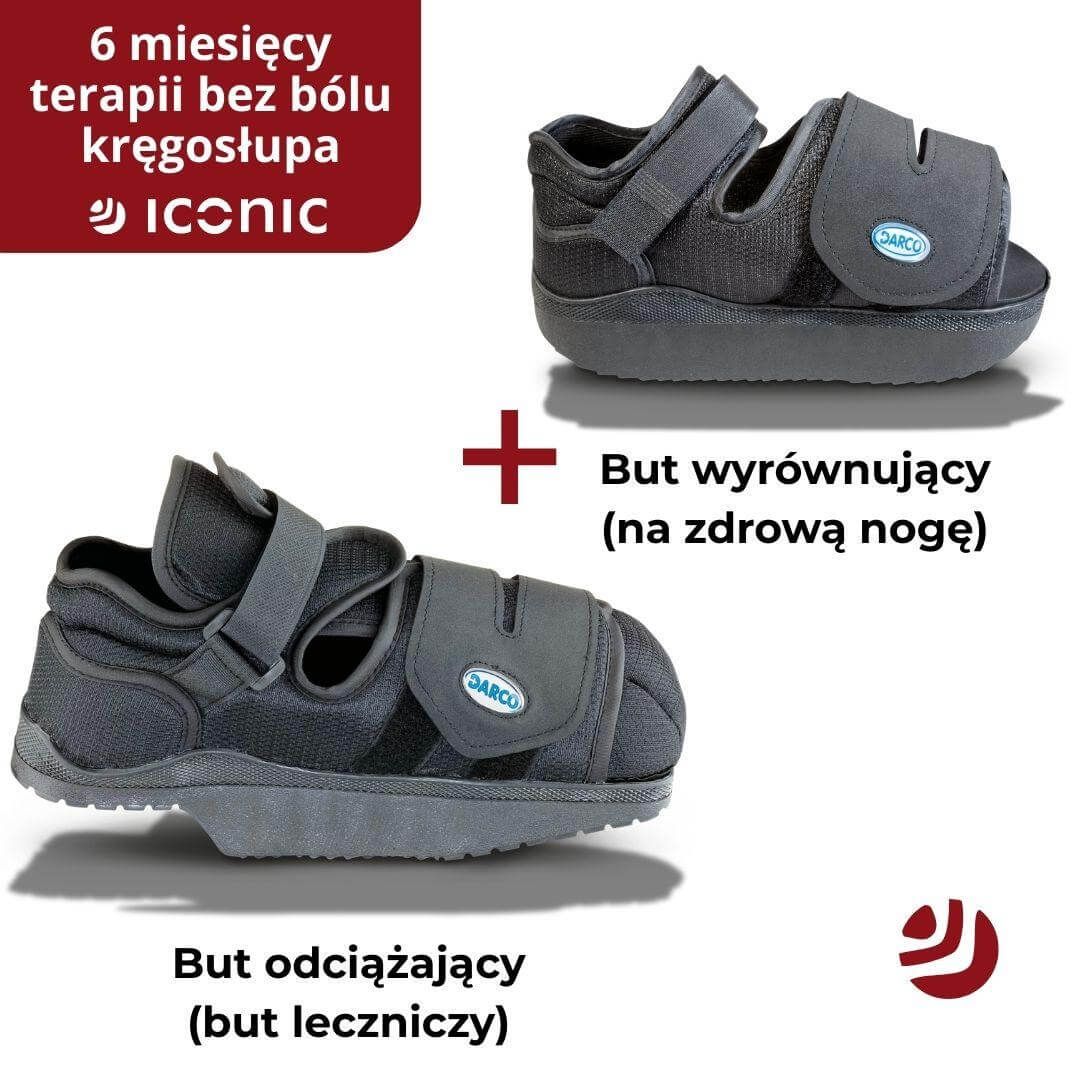 But na rany na pięcie - 2 buty: odciążający i wyrównujący